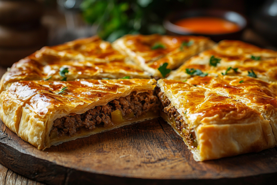 Мясной пирог с бульоном внутри &mdash; это фантастика! Сочность, аромат такие, что про пиццу забудете навсегда