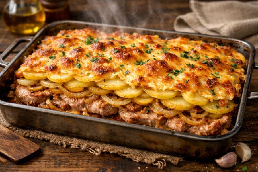 Горячее на 8 марта без заморочек: мясо по-французски &mdash; классический рецепт