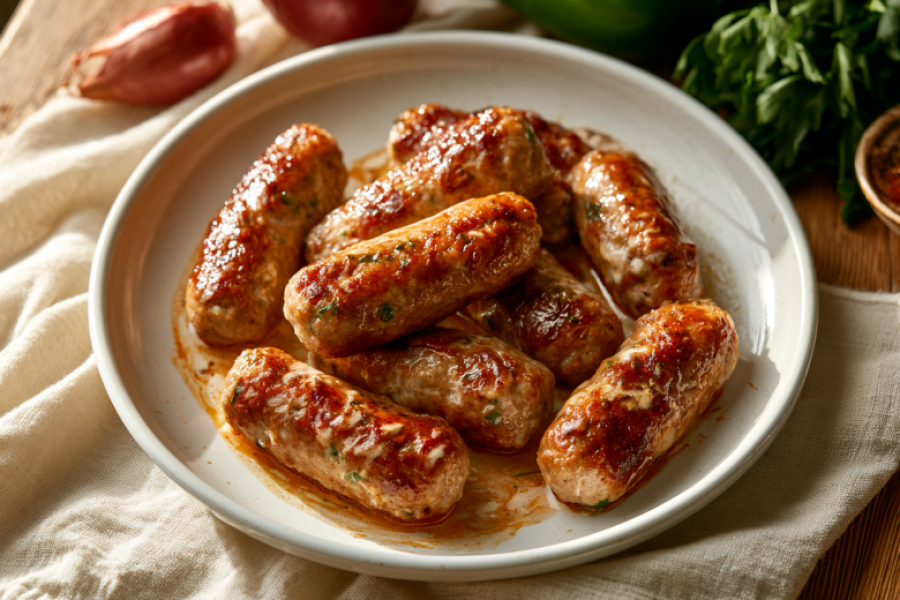 Готовлю из фарша в духовке &mdash; вкуснее шашлыка: мясные колбаски на замену надоевшим котлетам
