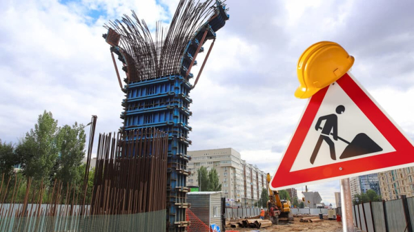 Несколько улиц в Астане перекроют до 20 июня из-за строительства LRT